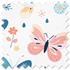 Butterfly Garden, Crystal - Roller Blind